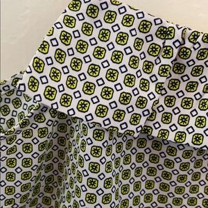 J. Crew Patterned Green and Navy Suit Tank Top